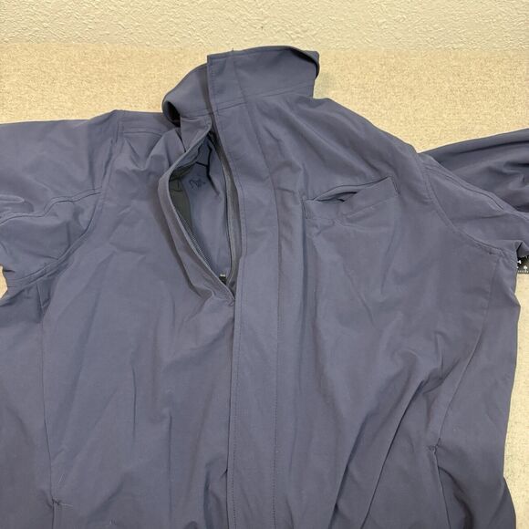 Duluth Trading Jacket Men L Navy Jet Equity Nylon Pockets Travel Outdoor Work - Picture 7 of 10